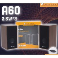 Neolution ลำโพง รุ่น A60 สำหรับคอมพิวเตอร์ โน๊ตบุ๊ค สมาร์ทโฟน ไฟ 2.5W คู่ เสียงดี