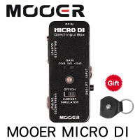 MOOER MICRO DI Cabinet Simulator Guitar Pedal DI Box Guitar Effect Pedal Full Metal Shell Guitar Parts &amp; Accessories