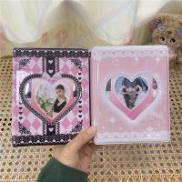 love heart Kpop Photocard Two chambers 3 inch Collect Book Photo Album Storage Book Stationery Collection Card Book Star Chaser