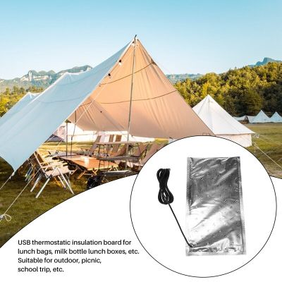 ；‘【； Outdoor Tool USB Thermostat Heat Preservation Plate Bag Lh Plate Food Bag Heater Milk Thermal Warmer Bag