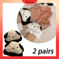 PROMISE 2Pairs น่ารักน่ารักๆ สายรัดข้อมือล้างหน้า การดูดซึมน้ำ ไมโครไฟเบอร์นุ่ม สายรัดข้อมือดูดซับ ใช้ซ้ำได้ ป้องกันความเปียกชื้น สายรัดข้อมือ ผู้หญิงสาวล้างหน้า