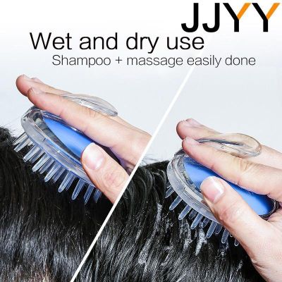 ‘；【。- JJYY Soft Massage Hair Brush Body Brush Hair Shampoo Scalp Scruer Hair Care Anti-Dandruff Anti-Itch Shampoo Brush