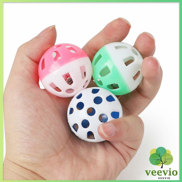 veevio-ลูกบอล-กุ๊งกิ๊ง-สองสีาสติกของเล่นสำหรับสัตว์เลี้ยง-ของเล่นหนู-two-color-ball-pet-toy-มีสินค้าพร้อมส่ง