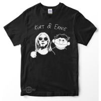 เสื้อยืดพรีเมี่ยมเสื้อยืด พิมพ์ลาย Black kurt &amp; ERNIE พรีเมี่ยม สําหรับวัยรุ่น