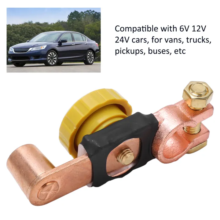 Battery Disconnect Switch, Rustproof Battery Cut Off Switch ABS Brass