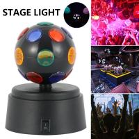 Light ดิสโก้แบบหมุนได้ Light Ball คริสตัล Dj หมุน Led คลับเวทีโคมไฟแบตเตอรี่ดิสโก้