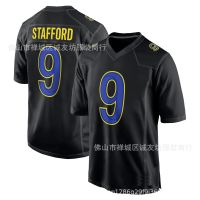 ✽┅ NFL Rugby Jersey Rams 9 Black Rams Matthew Stafford Jersey Dropshipping