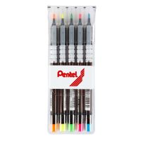 ส่งด่วน ส่งด่วน Pentel ปากกาเน้นข้อความ รุ่น S512-5สี เส้นชัดแน่น สีสวย หัวปากกาแข็งแรงทนทาน ใช้งานได้ยาวนาน