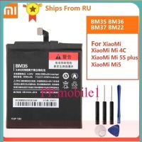 แบตเตอรี่ทดแทน BM35สำหรับ Xiaomi Mi 4C Mi4c Mi 5S MI5S BM36 Mi 5S Plus 5Splus BM37 Xiaomi 5 Mi5 M5 Prime BM22...