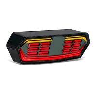 Motorcycle Brake Tail Light with Turn Signal Lights for Grom MSX125 CB650F CB650R CBR650F CTX700N, Smoked Lens