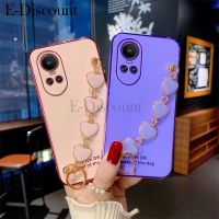 เคสโทรศัพท์ใหม่สำหรับ OPPO Reno 10 Pro Plus เคสลาย Love สร้อยข้อมือป้องกันการตกหล่นซิลิโคนนิ่มแฟชั่นสำหรับ OPPO Reno 10 Pro Plus OPPO Reno10เวอร์ชั่นภาษาไทย