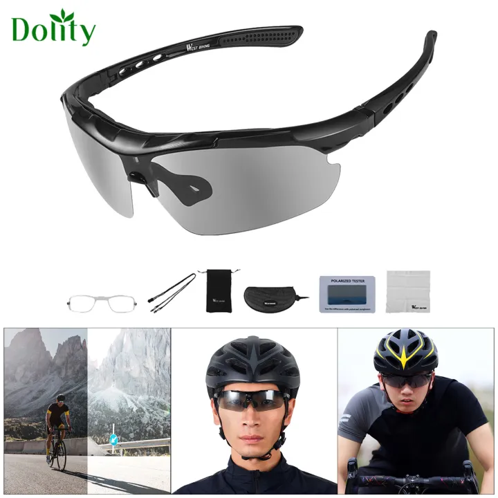 KAPVOE Polarized Cycling Glasses Sports Sunglasses, UV400 Running Fishing Baseball Glasses For Men Women K62