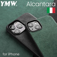 YMW ALCANTARA Case for 13 Pro Max 12 mini 11 Xr X Xs Max SE3 7 8 Plus Supercar Interior Luxury Suede Leather Phone Cover