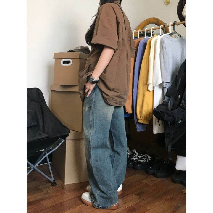 women-and-man-vintage-short-sleeve-shirt-streetwear-oversize-button-up-korean-fashion-chic-cool-blouse-aesthetic-hippie-japanese