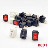 [ใหม่ Z] 10ชิ้นสวิตช์ร็อกเกอร์มินิ KCD1 3A 250VAC/6A 125VAC 10*15มิลลิเมตร2PIN 2ตำแหน่งเปิด/ปิดรถบรรทุกแผงรถเรืออุปกรณ์ไฟฟ้า