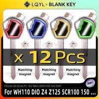 ธ.ค. กุญแจยังไม่ได้ตัดแต่งมอเตอร์ไซค์ว่างเปล่า12ชิ้นอะไหล่กุญแจสำหรับฮอนด้าสกู๊ตเตอร์แม่เหล็กล็อคกันขโมย Zoomer 56 Z4 Z125 SCR100 125 WH110