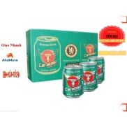 Thùng 24 Lon Nước tăng lực Trâu Cụng  Trâu Xanh Carabao Nhập Khẩu Thái