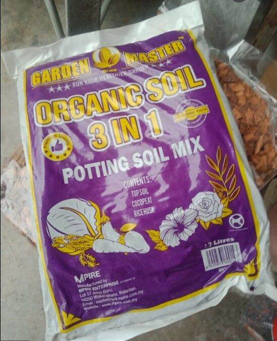 HOT SELLING GARDEN MASTER Organic Soil 3 IN 1 (ECO PACK) (3KG+)MASTER