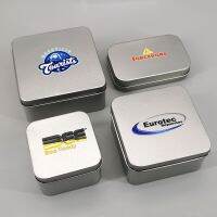 10Pcs Personalized Tin Box Custom Logo Metal Storage Container Portable Biscuit Candy Jar Outdoor Travel Wedding Favor Giftbox Storage Boxes