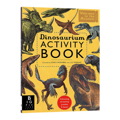 Welcome to the Museum Series Dinosaur Museum Activity Book English original dinosaurium Activity Book teenagers extracurricular reading of natural science books hardcover English book