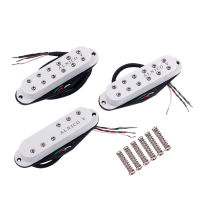 White Strat-Sized Neck Middle Bridge Humbucker ปิ๊กอัพกีตาร์