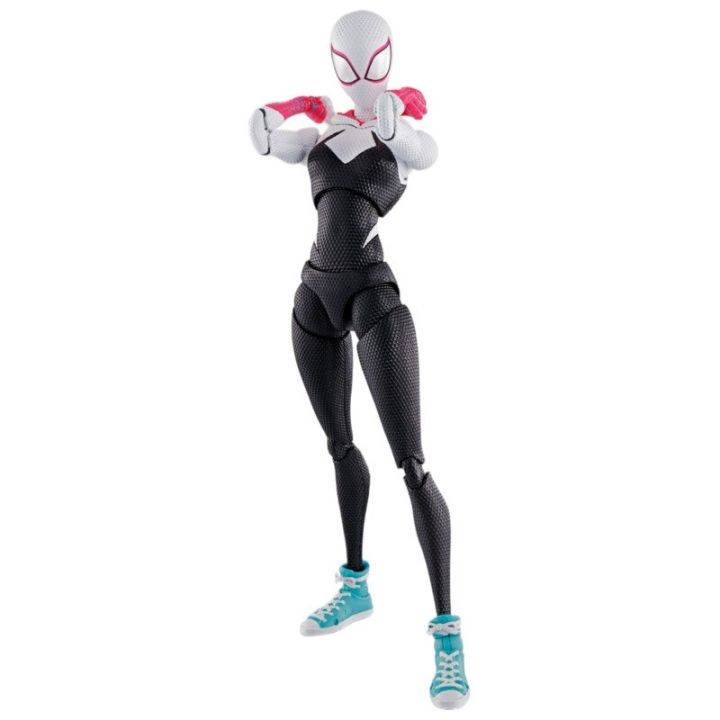 bandai-shf-s-h-figuarts-แมงมุมมหัศจรรย์-gwen-แมงมุม-ชายข้ามข้อแมงมุมโมเดลเคลื่อนไหวเดอร์แมนตุ๊กตาขยับแขนขาได้ของเล่นแบบชุดสะสม