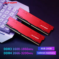 JUHOR Memoria Ram Ddr4 8GB 16GB 3200MHz 2666MHz 3000MHz DDR3 8GB 1600MHz 1866MHz DIMM หน่วยความจำเดสก์ท็อป RAMS พร้อม Heat Sink