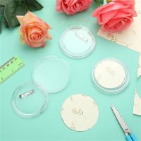 High Transparency and Durable Clear Acrylic Badge Button Blanks for DIY Sewing and  Badges Fashion Brooches Pins