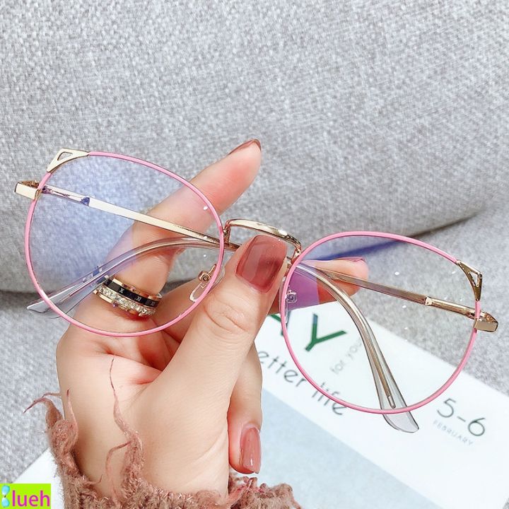 2022-new-metal-frame-anti-blue-glasses-fashion-cute-women-anti-radiation-computer-eyeglasses-light-student-online-class-eyewear