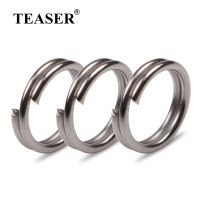 TEASER Stainless Steel Split Ring Heavy Duty Double Ring Strengthen Connector Accessories For Sea Fishing Assist Hook Snap Lure