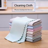 5/10PCS Anti-Grease Fish Scale Wipe Efficient Kitchen Microfiber Scale Washing Rags Clean Towel Cloths Home Tools Dish Cleaning Dish Cloth  Towels