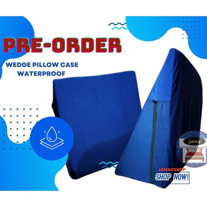 PREORDER Waterproof Wedge Pillow Protector 1 Position Cover Only