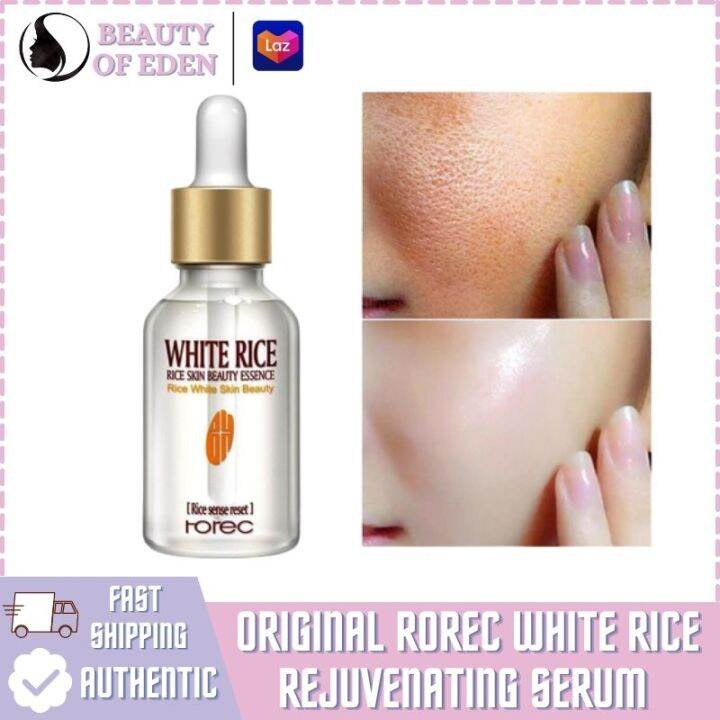 Original Whitening Rorec White Rice Serum Natural And Organic Reduces