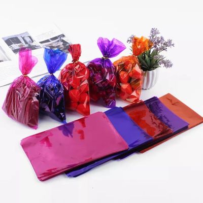 【YF】❉  Colorful Plastic bags Cellophane Pop Bakery Cookie Packing 100pcs/lot