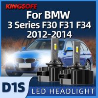 Kingsofe 2ชิ้นไฟหน้ารถมอเตอร์ไซค์แบบ Led D1s ในรถ6000K ชิป Csp ไฟสูงต่ำหลอดไฟสำหรับ Bmw 3ชุด F30 F31 F34 2012 2013 2014