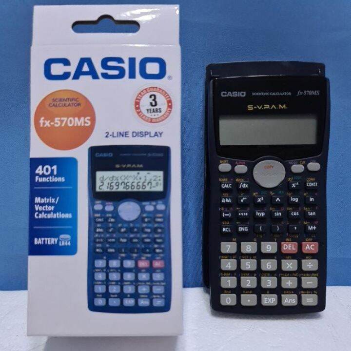 Casio Fx'570MS SCIENTIFIC CALCULATOR 401 Function 3 Years Warranty | Lazada