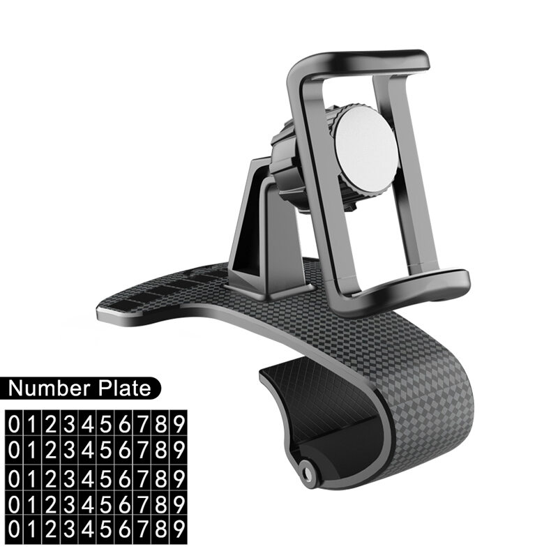 High Grade Upscale Universal HUD Dashboard Car Phone Holder 360 ° Adjustable Stable GPS Navigator Car Clip Socket Phone Stand For iPhone X Xiaomi Huawei Phones For Oppo Vivo Phones Car Mounts Phone Accessories Automotive Phone Mount Clamp
