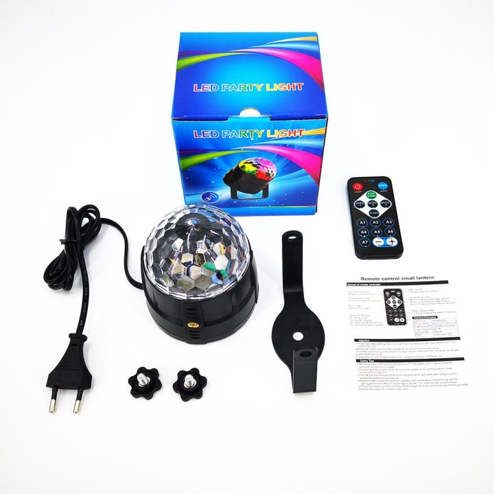 worth-buy-ไฟลูกบอลดิสโก้หมุนได้-led-rgb-3w-หลอดไฟเวทีสำหรับแสงเวทีขนาดเล็ก