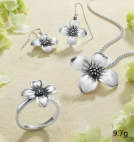 2022 Simple Alloy Flower Ring Earrings And Necklace Set Women Jewelry Anillos Pendientes Collares Charms Miraculous Jewelry Set