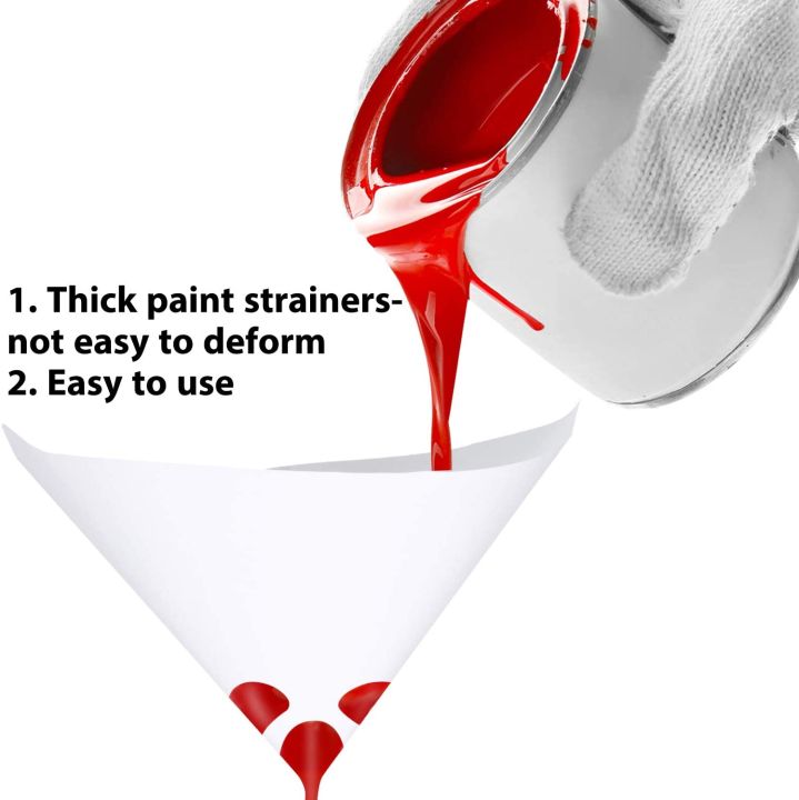 50pcs-paint-filter-paper-disposable-purifying-straining-cup-100-mesh-paint-strainers-nylon-mesh-uniform-filtration-for-car-paint