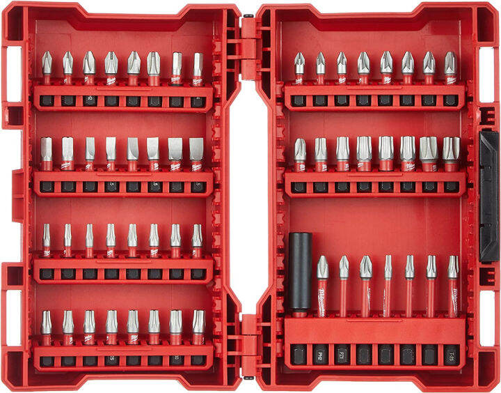 Milwaukee 4932430907 Shockwave Drill Screwdriver Bit Set Red 56