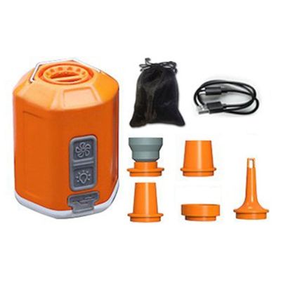 Mini Air Pump 3-In-1 Outdoor Camping Lantern Vacuum Pump Electric Inflator for Float Air Bed Air Mattress