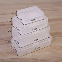 Transparent Plastic Cosmetics Hardware Parts Jewelry Storage Case Container Packaging Box For Earrings Rings Box Holder Case