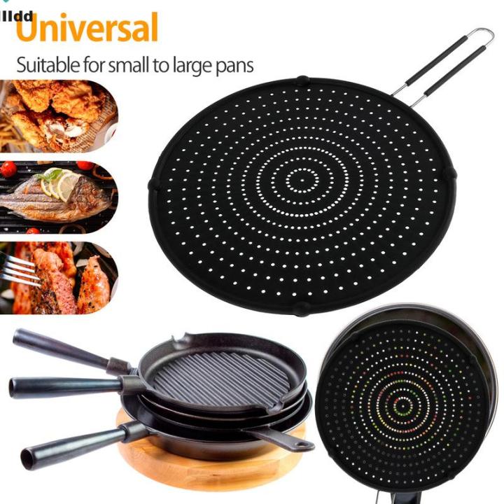 Splatter Screens 13 Inch Silicone Cooking Screen Pan Cover with