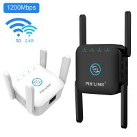 PIX LINKตัวขยายสัญญาณwifi Repeater WiFi amplifier 5Ghz ขยายระยะไกล 1200M WiFi Booster ไร้สายบ้าน Wi-Fi เครื่องขยายสัญญาณอินเทอร์เน็ต Wi-Fi Wifi Booster 2.4G Wifi ขยายระยะไกล 5G Wi-Fi