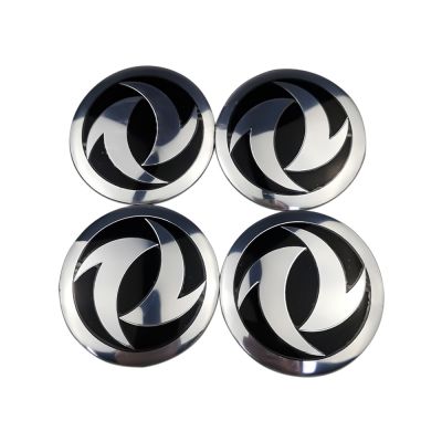 【cw】 4PCS 56mm Sticker Dongfeng Logo Car Hub Cap Emblem Badge Decal Accessories Durable Decoration