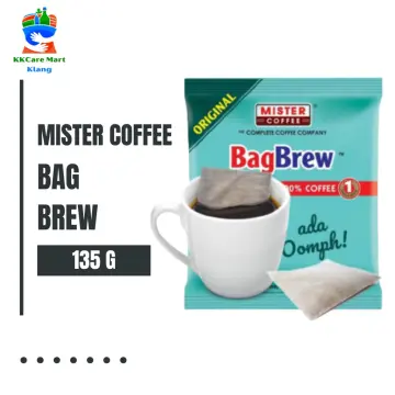 [READY STOCK] Mister Coffee Bag Brew BagBrew 100% Instant Coffee Kopi  Bancuh Sugar Added Original