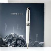 【living stationery】 LuxuryMasterpieceBallpointMetalWhite Classique RollerFountain ปากกาสำหรับการเขียน