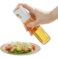 ℡✽ Kitchen Oil Bottle Cooking Push Type Spray Olive Oil Sprayer Reusable Bottle Pump Oil Pot Leak-proof Mist Sprayer BBQ Roasting