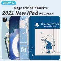 1 ZOYU สำหรับ Ipad Pro 11 12.9สำหรับ Ipad 10 10.9 2022เคสซัมซุงแม่เหล็กพร้อมเข็มกลัดสำหรับ Ipad Mini 6 8.3อากาศ4/5 10.9 Casing Tablet